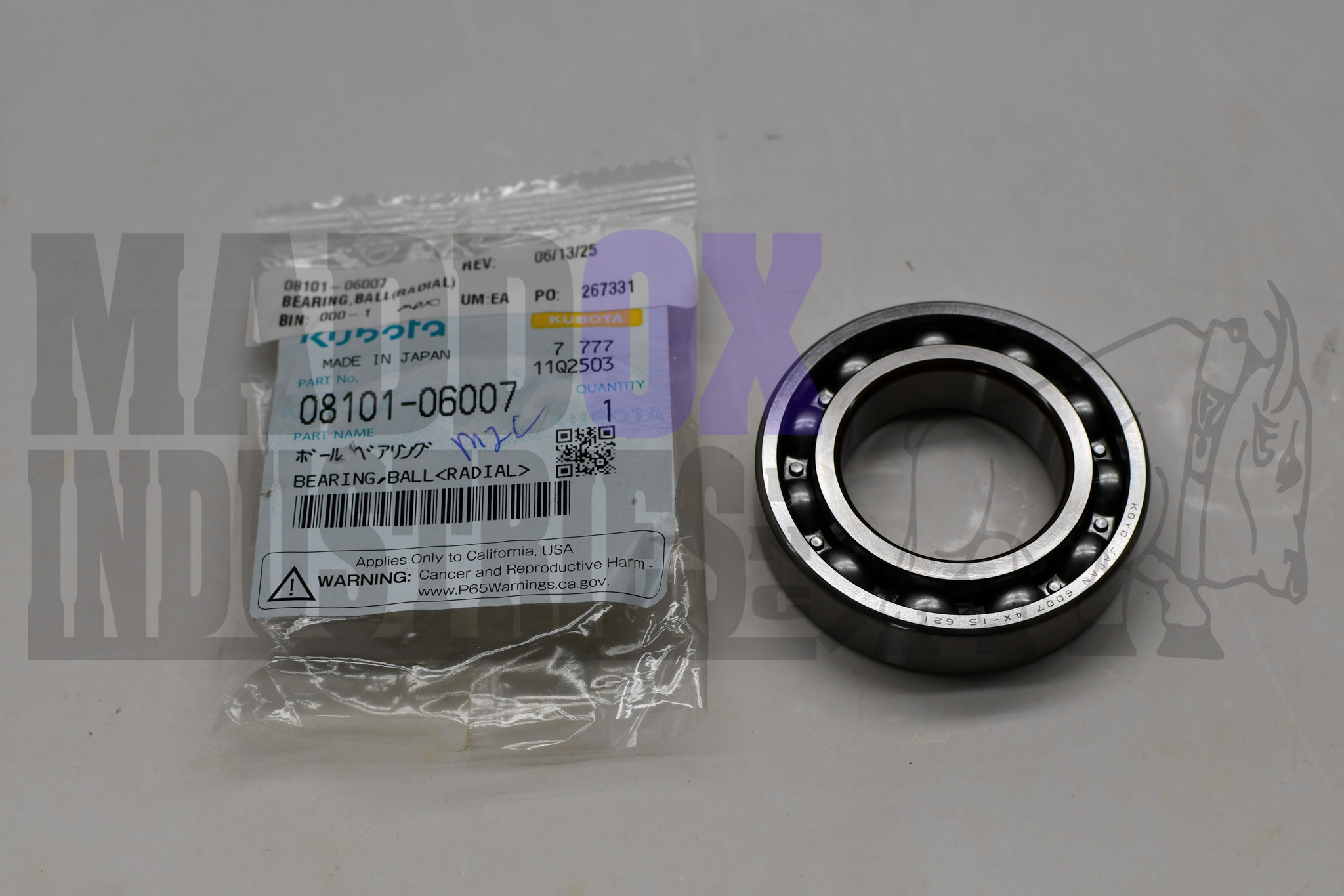 Kubota 08101-06007 Ball Bearing